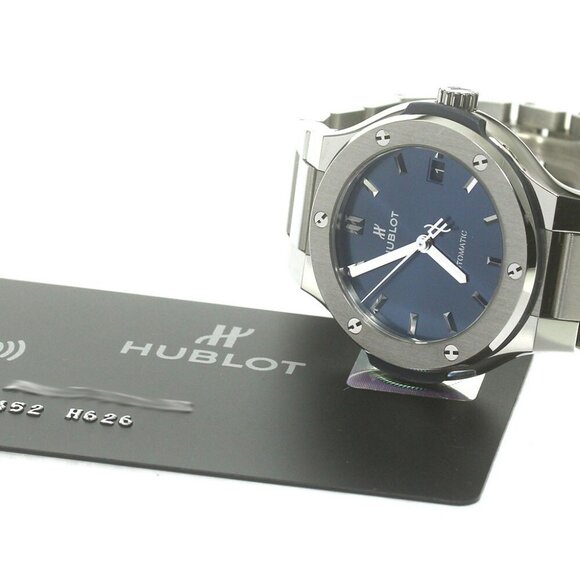 HUBLOT Classic fusion 568.NX.7170.NX Date Navy Dial Automatic Boy's Watch_863343 - Picture 1 of 7